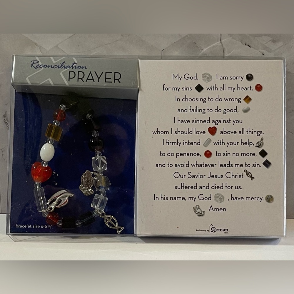 NEW Reconciliation Prayer Bead Bracelet.